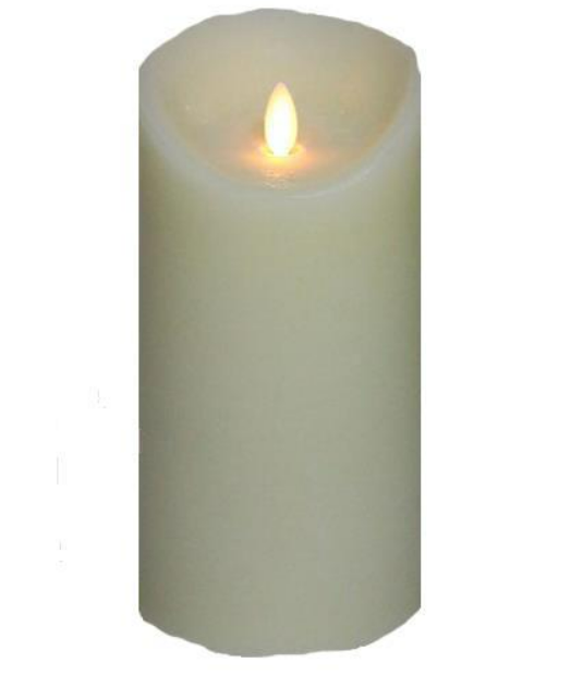 Tall Flameless Candle Ivory Johnson Florist